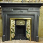 Antique Brass Fireplace Insert