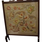 Antique Embroidered Fireplace Screens