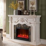 Antique White Electric Fireplace Big Lots