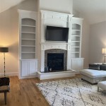 Corner Fireplace With Built In Cabinets