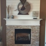 Covering Rock Fireplace With Shiplap