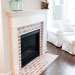 Fake Brick Around Fireplace