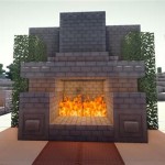 Fireplace Design In Minecraft