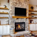 Fireplace With Shelving On One Side