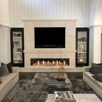 Flat Screen Tv Above Electric Fireplace