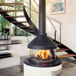 Freestanding Fireplace Wood Burning Contemporary