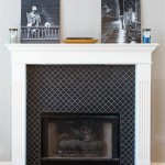 Metallic Tile Fireplace