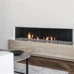 Modern Open Gas Fireplace