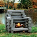 Outdoor Fireplace Cement Logs