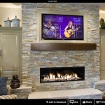 Rock Fireplaces With Tv Above Designs