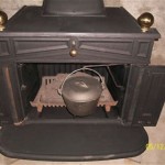 Sears Franklin Antique Cast Iron Wood Stove Fireplace