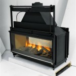 Two Sided Wood Fireplace Insert