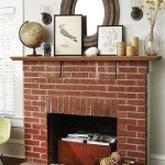 Update Red Brick Fireplace